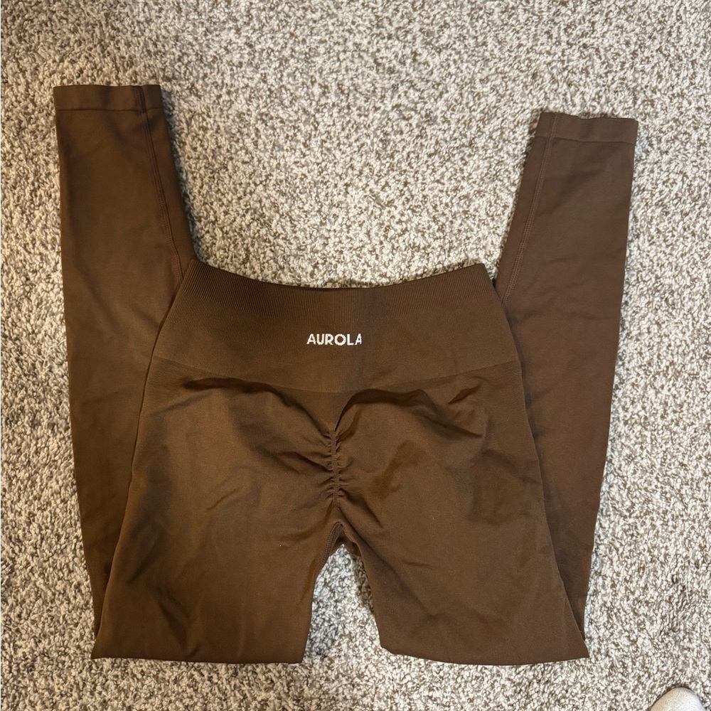 Aurola brown seamless leggings